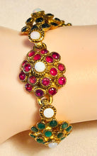 Load image into Gallery viewer, Genuine Sapphire, Emerald, Ruby and Opal Bracelet
