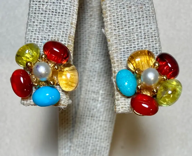 Swoboda Earrings — Multi-Stone