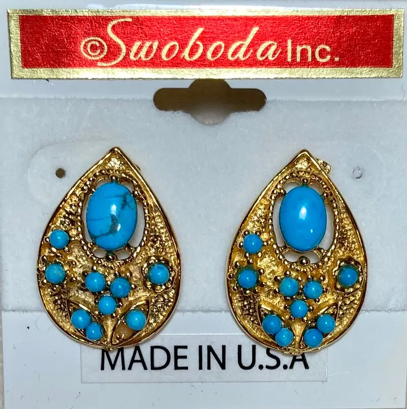 Swoboda Earrings — Turquoise